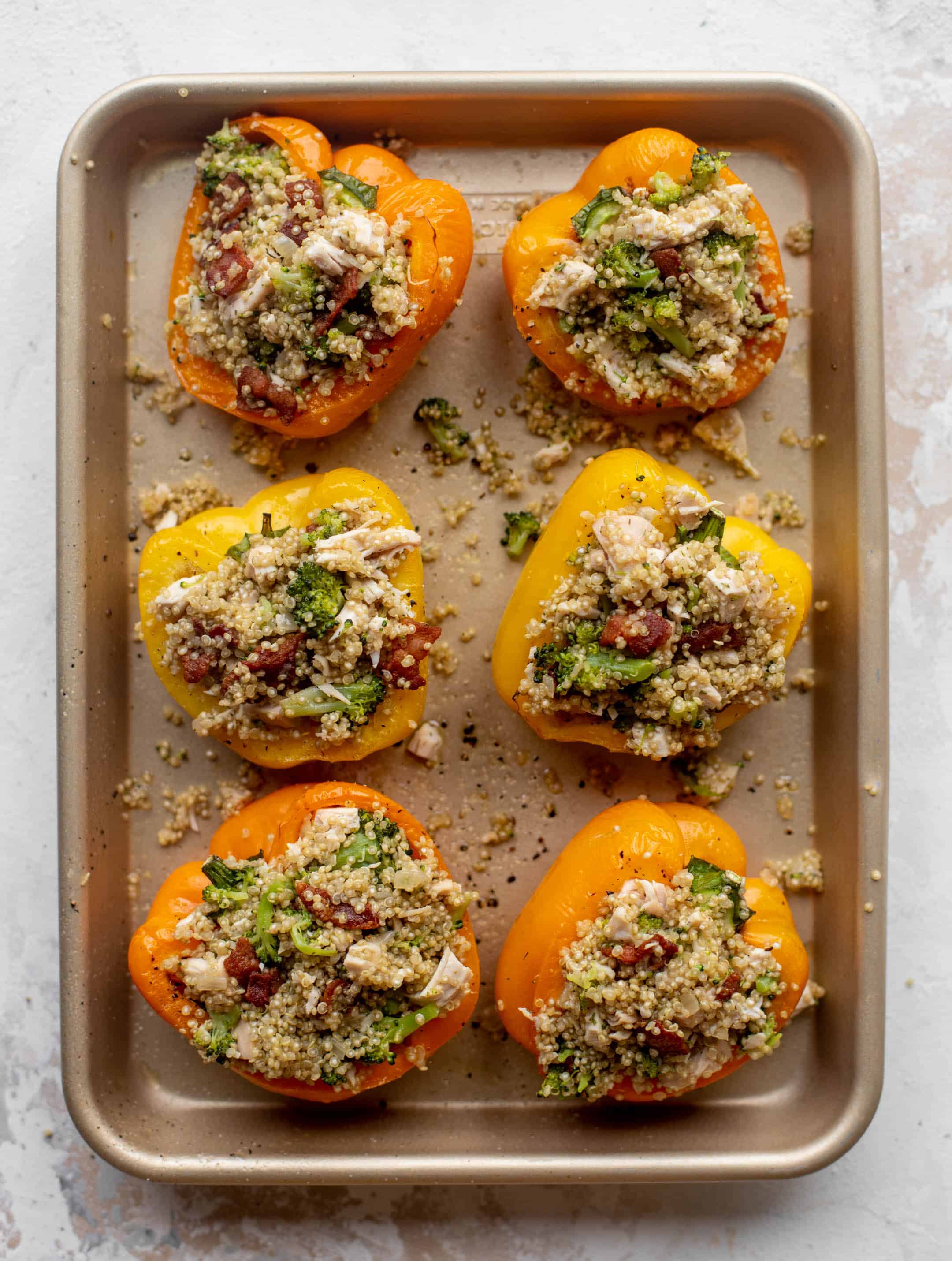 chicken bacon ranch stuffed peppers 4